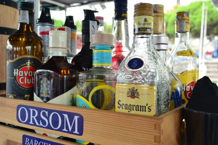 a bottle of wine on a table